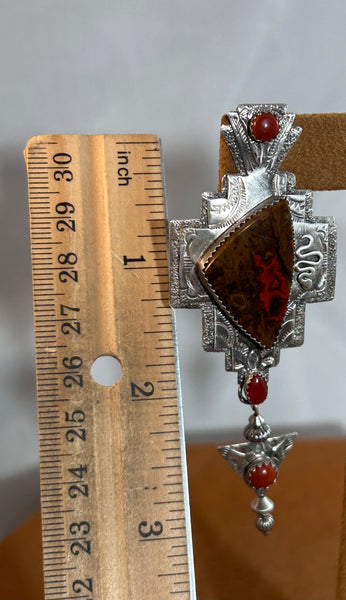 Sea Agate Earrings by Teresa Archibeque