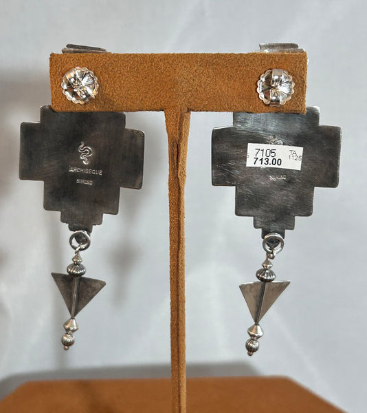 Sea Agate Earrings by Teresa Archibeque