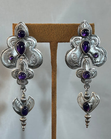 Amethyst on Silver by Teresa Archibeque