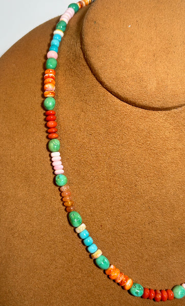 19 1/2 Multi-Color Necklace by Don Lucas