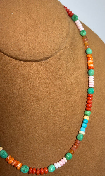 19 1/2 Multi-Color Necklace by Don Lucas