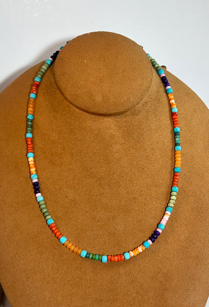 19 1/2 Multi-Color Necklace by Don Lucas