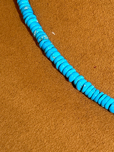 19 1/2" Sleeping Beauty Turquoise Necklace by Don Lucas