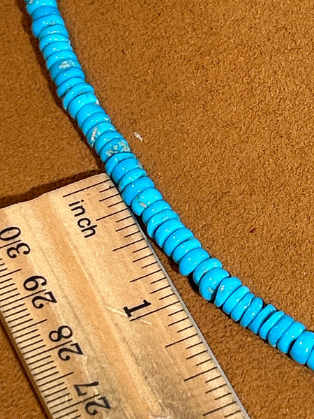 19 1/2" Sleeping Beauty Turquoise Necklace by Don Lucas