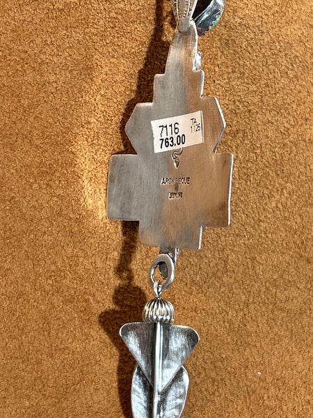 Green Turquoise Necklace by Teresa Archibeque