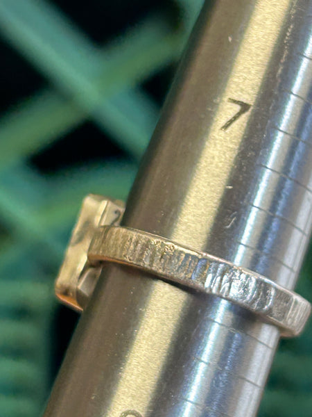 Square Ancient Roman Glass Ring by Petra Nalini Palmer