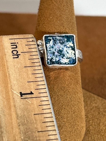 Square Ancient Roman Glass Ring by Petra Nalini Palmer (Copy)