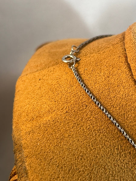 Small Druzy Angel Necklace by Aldrich Arts