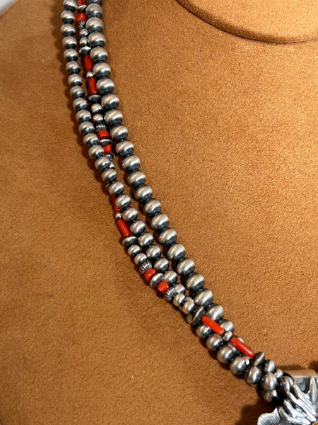 Flaming Heart Necklace by Rachel Grace Studios