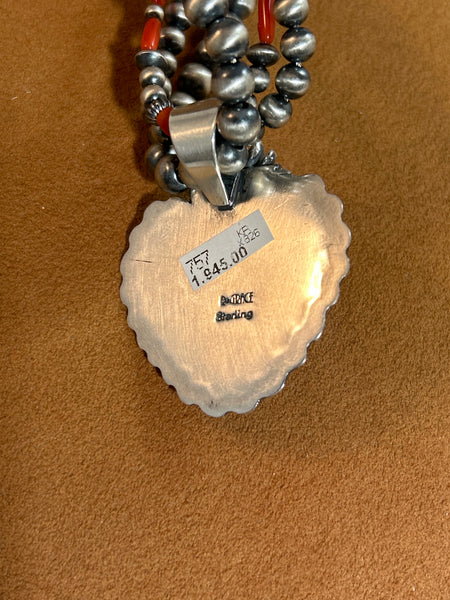 Flaming Heart Necklace by Rachel Grace Studios