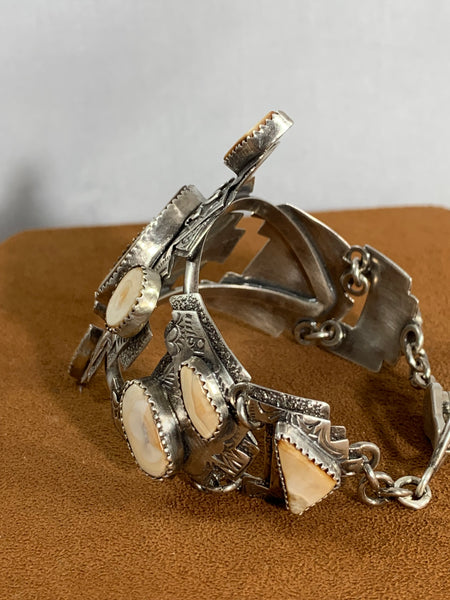 Fossilized Walrus Tusk Bracelet by Teresa Archibeque