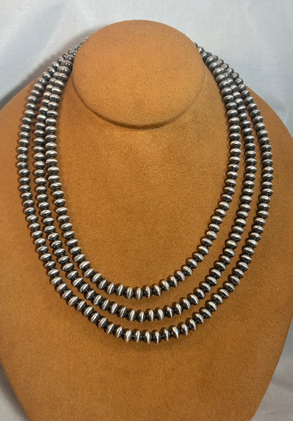 60" Old Fashioned Navajo Pearl Necklace by Alliyah Haley
