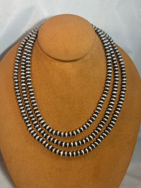 60" Old Fashioned Navajo Pearl Necklace by Alliyah Haley
