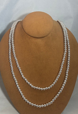 60" Navajo Pearl Necklace by Veltenia Haley