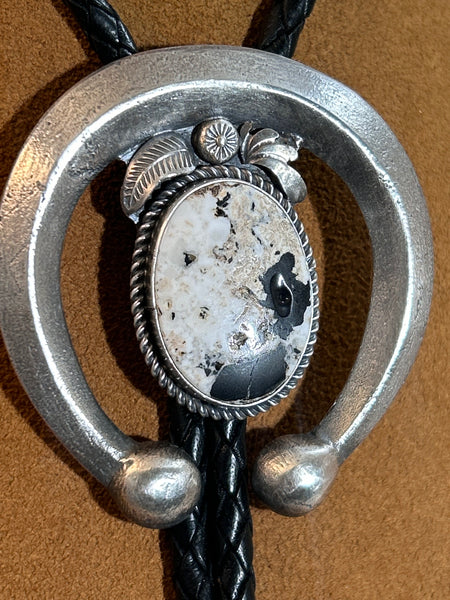White Buffalo Naja Bolo Tie by Ben and Ruby Haley
