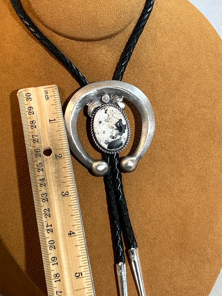 White Buffalo Naja Bolo Tie by Ben and Ruby Haley