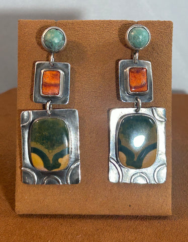 Three Tier Sunset Earrings by Victoria Maase Stoll