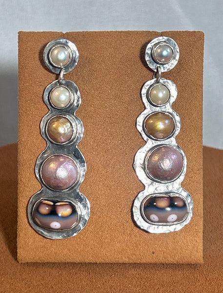 Pearl Column Earrings by Victoria Maase Stoll