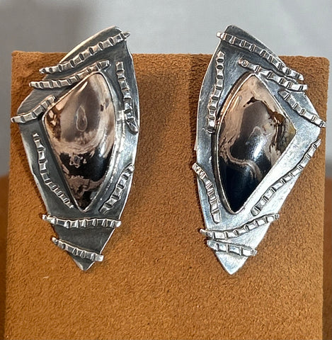 Fossililzed Palm Root Earrings by Victoria Maase Stoll