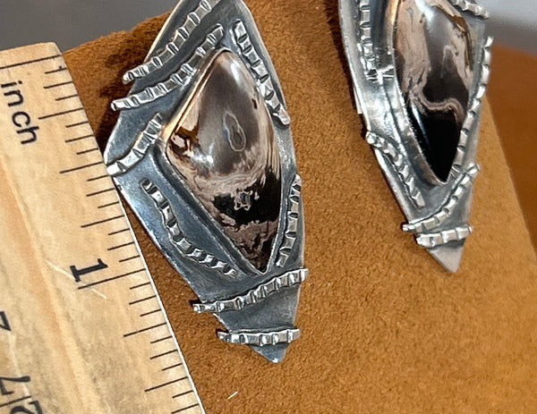 Fossililzed Palm Root Earrings by Victoria Maase Stoll