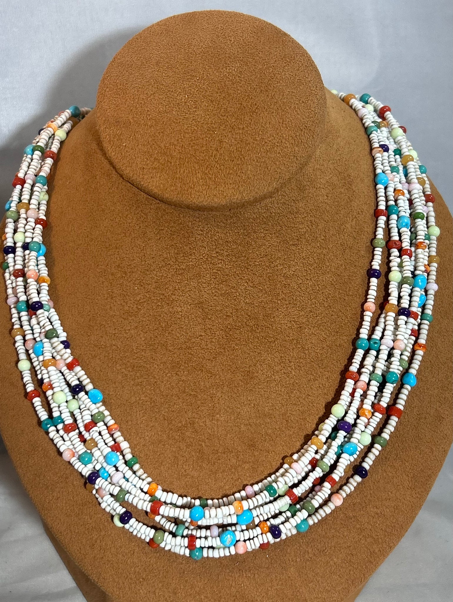 Eight Strand Heishi Bead Necklace by Don Lucas