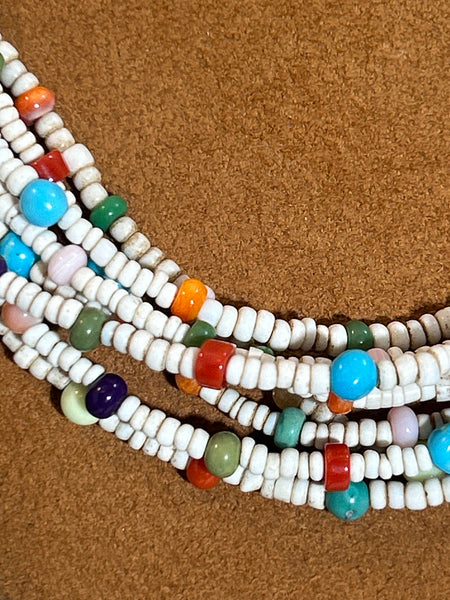 Eight Strand Heishi Bead Necklace by Don Lucas