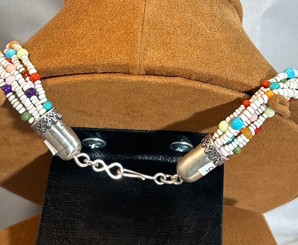 Eight Strand Heishi Bead Necklace by Don Lucas