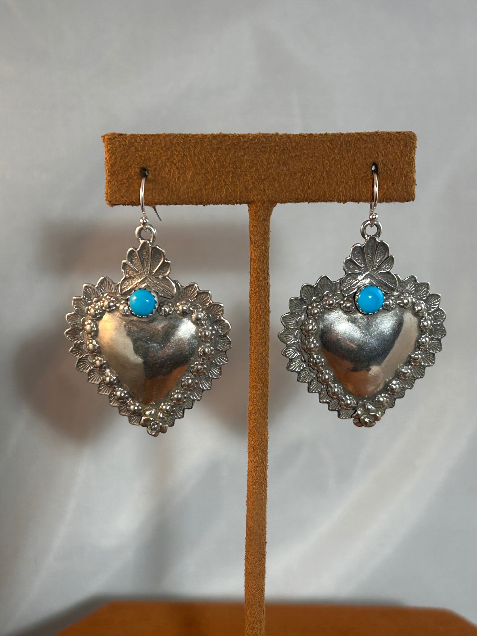 Large Heart with Turquoise by Gregory Segura