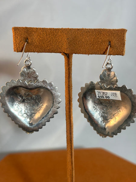 Large Heart with Turquoise by Gregory Segura
