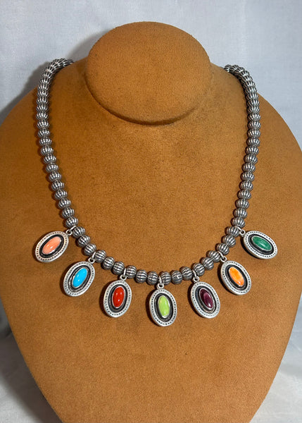 Reversible Multi-Stone Drop Necklace by Don Lucas
