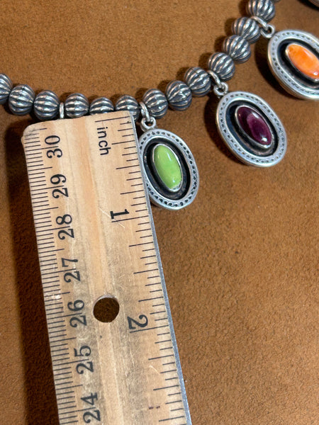 Reversible Multi-Stone Drop Necklace by Don Lucas