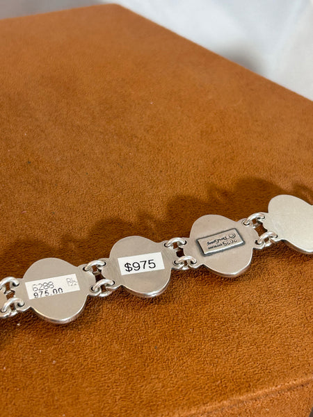 Oval Turquoise Link Bracelet by Don Lucas