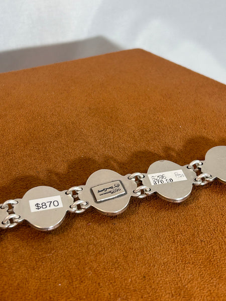 Oval Multi-Stone Link Bracelet by Don Lucas