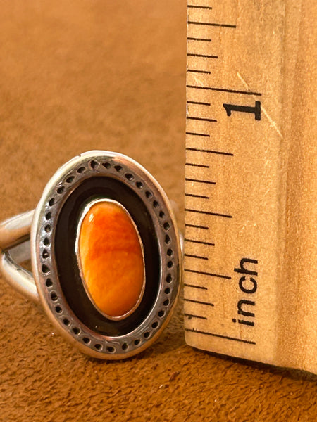 Oval Spiny Oyster Ring by Don Lucas