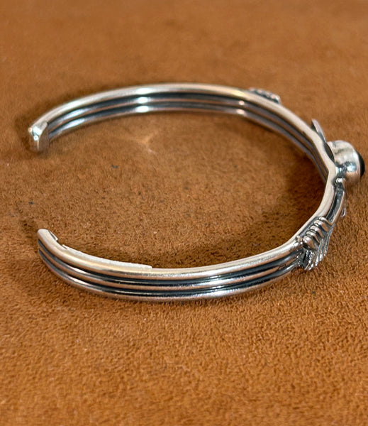 Black Onyx Arrow Cuff by First American Traders