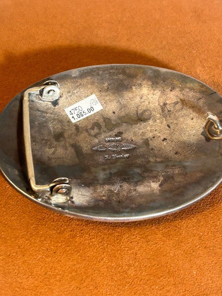 Elk Buckle by Fred Charley