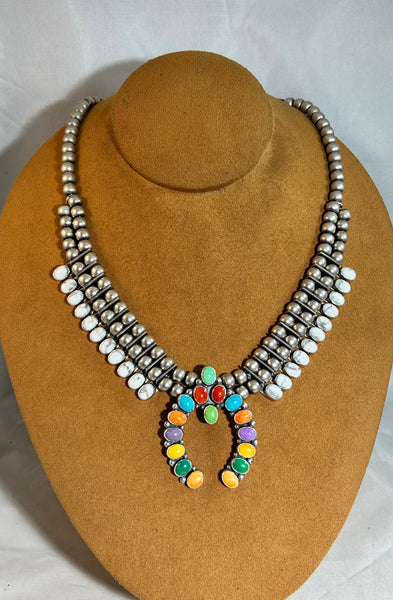 Howilite Multi-Stone Necklace by Don Lucas