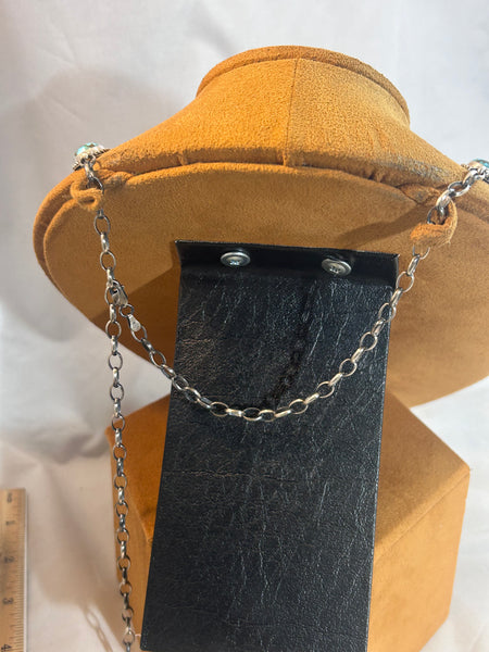 Arrow Sonoran Gold Turquoise Lariat Necklace by First American Traders