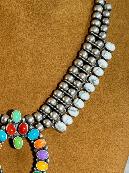 Howilite Multi-Stone Necklace by Don Lucas