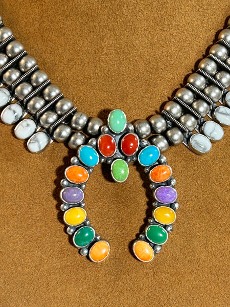 Howilite Multi-Stone Necklace by Don Lucas