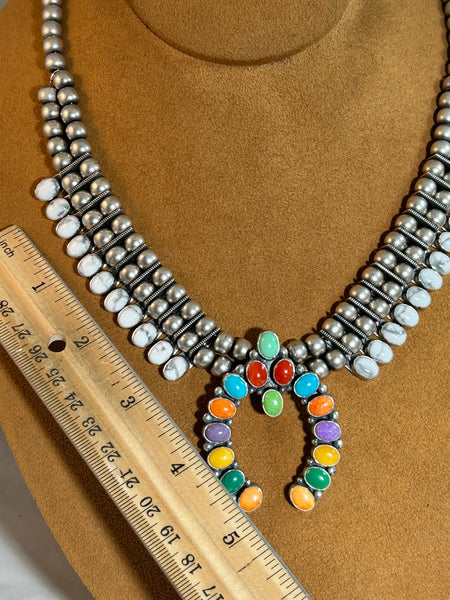 Howilite Multi-Stone Necklace by Don Lucas