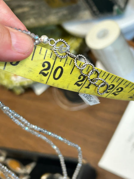 Labradorite and Druzy Beaded Necklace by Victoria Maase Stoll