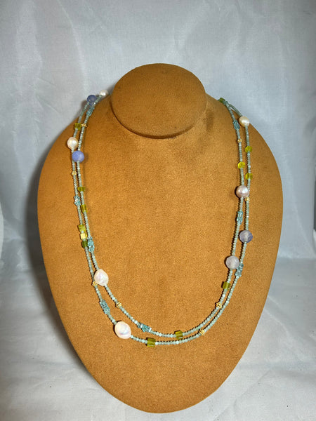 50” Hemitite Beaded Necklace by Victoria Maase Stoll (Copy)