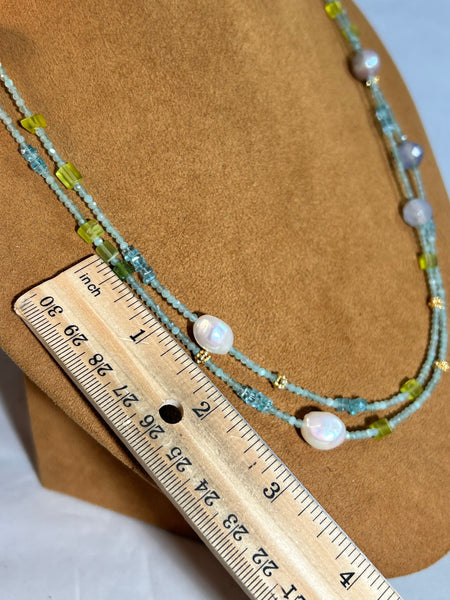 50” Hemitite Beaded Necklace by Victoria Maase Stoll (Copy)