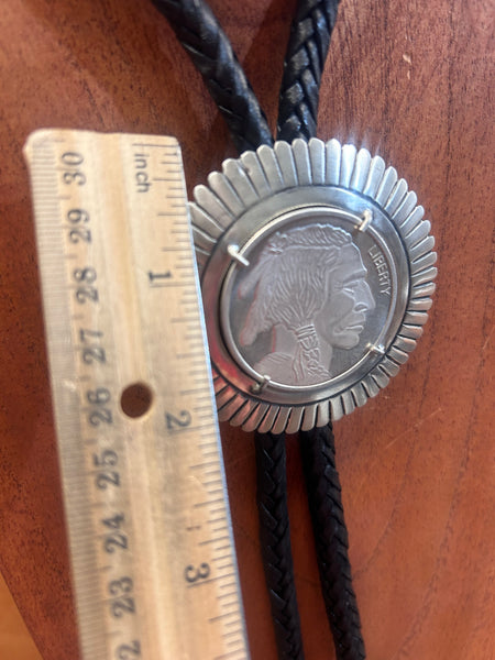 Chief Head Bolo Tie by First American Traders