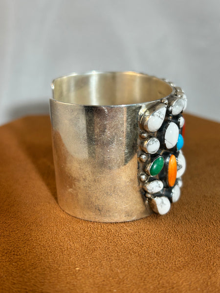 Howilite Multi-Stone Cuff by Don Lucas