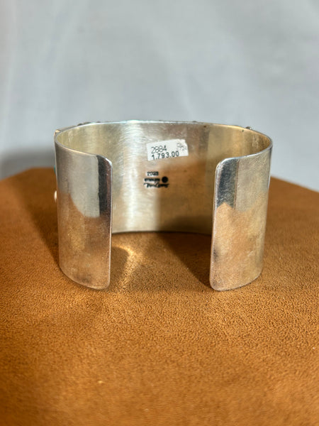 Howilite Multi-Stone Cuff by Don Lucas