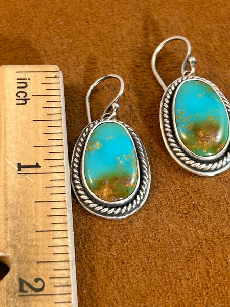 Kingman Turquoise Drop Earrings by Keri Muniz