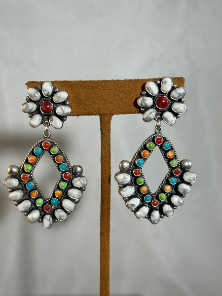 How lite and Multi-Stone Earrings by Don Lucas