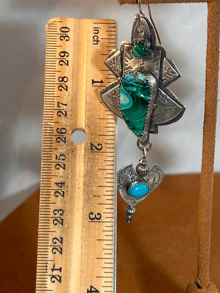 Chrysocolla Earrings by Teresa Archibeque (Copy)